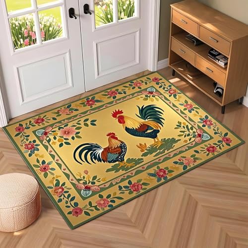 Tapete decorativo rustico boho 2x3 ft interior/exterior miniatura 3