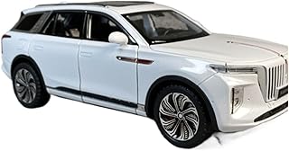 XIYUEYING Adornos para Coches Adorno Estático Coleccionable para Coche Todoterreno FAW EHS9 Blanco, Escala 1:24 Modelos en Miniatura