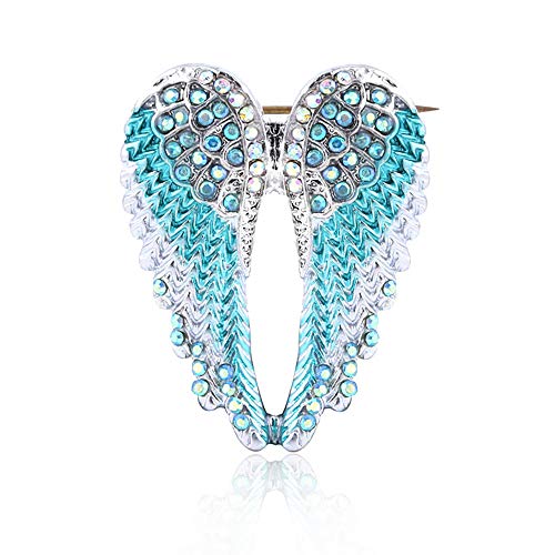 Broche ailes d'ange gardien bleu pour personnaliser une veste basique