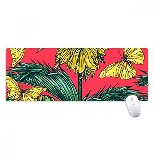 Flower Plant Leaf Pink Butterfly �m���X���b�v�S���p�b�h�̃Q�[���}�E�X�p�b�h�v���[���g