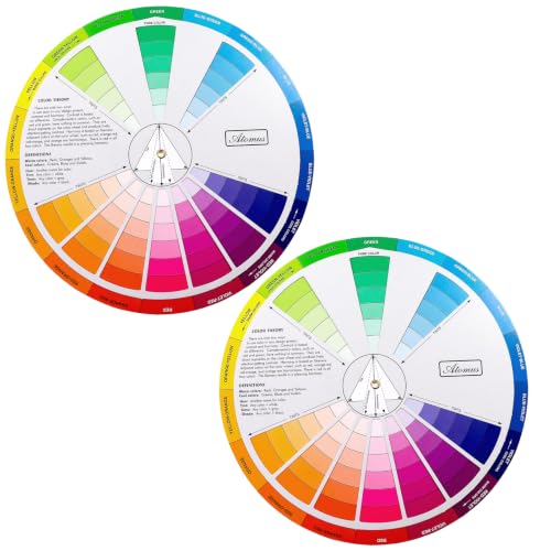 Image of 2 Pcs Color Wheel Set, Art Makeup Mixing Guide New