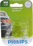 Philips automotive lighting 906 LongerLife Miniature Bulb, 2 Pack,906LLB2