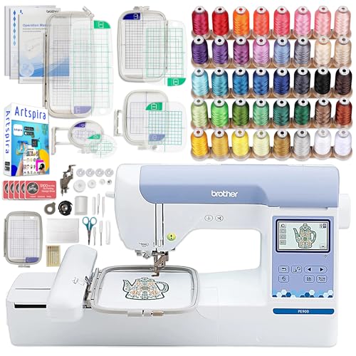 Brother PE900 5" x 7" Embroidery Machine with 5pc Embroidery