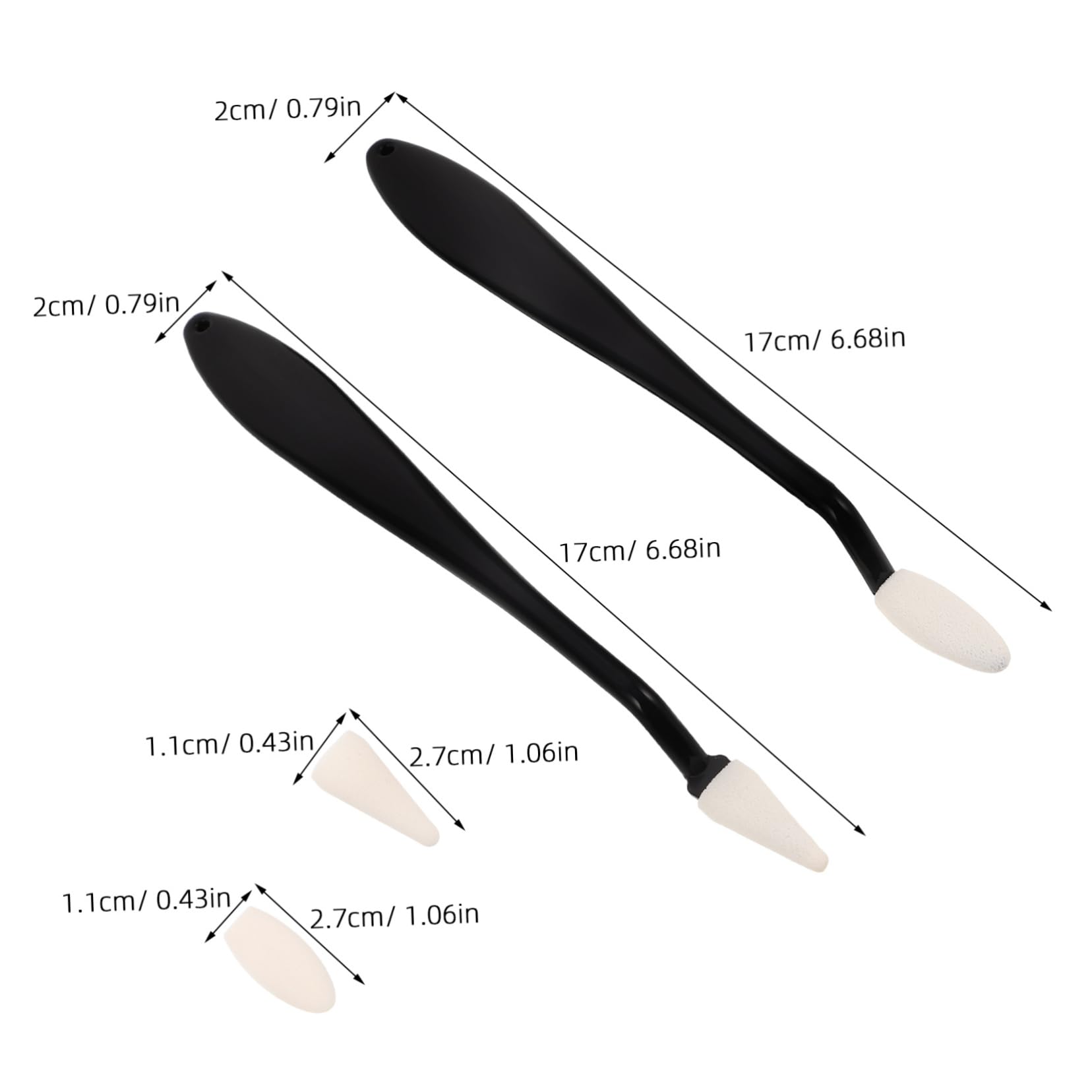 NUOBESTY Artist Sketching Tool Black Detail Eraser Pen Student Art Supply Blender Pencils for Paper Art Drawing Eraser Sponge