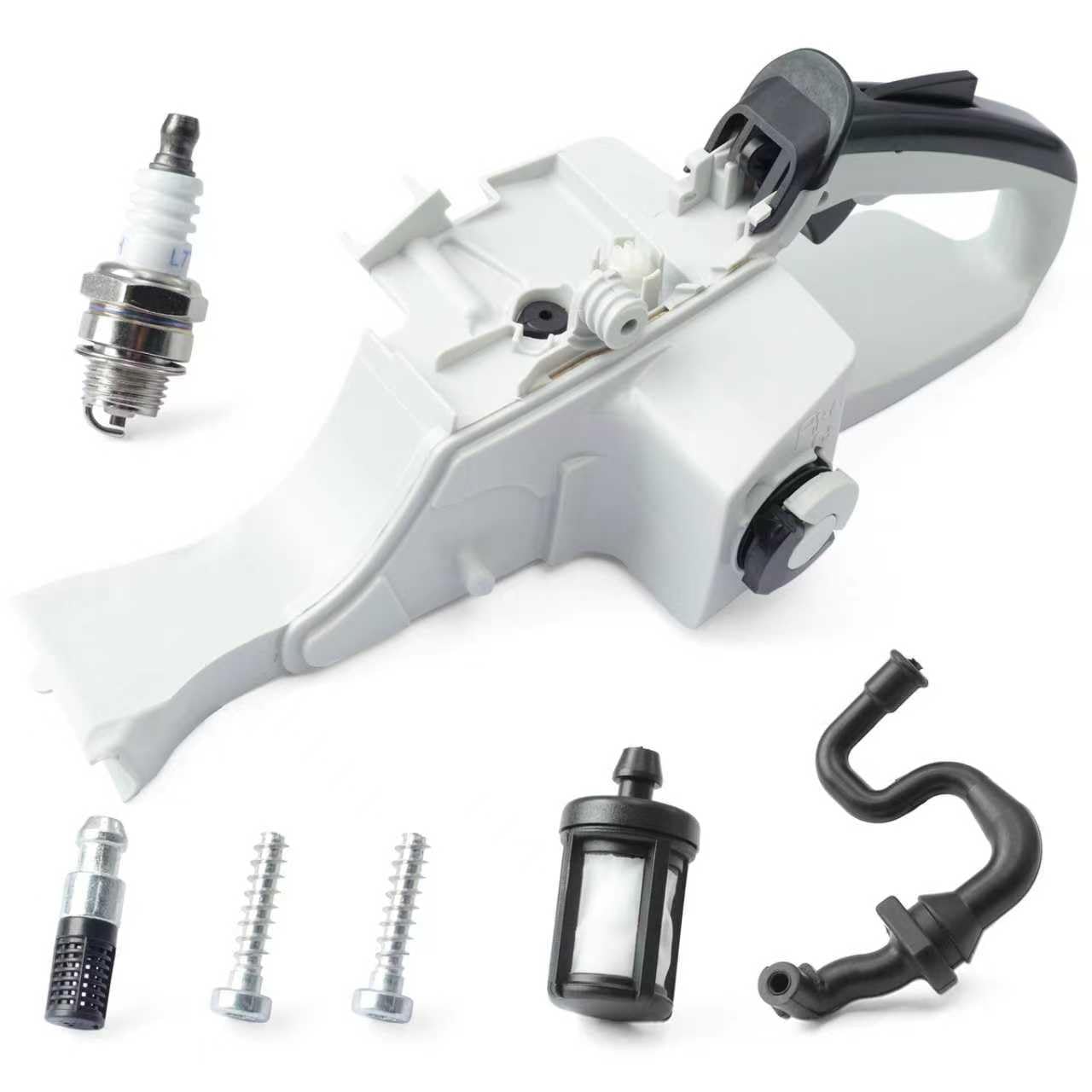 Photo 1 of Dusledel 11403500826 Fuel Tank Tank Housing Rear Handle Fuel Tank Replacement for Stihl MS311 MS362 MS391 MS400C Chainsaw Replace 1140 350 0826 with Spark PlugLPNPMGO0106249
