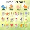 Miniature Resin Mushroom 22PCS, Mini Mushrooms for Crafts Tiny Fairy Garden Mushrooms for Outdoor Home Decor Micro Moss Landscape Statues Craft