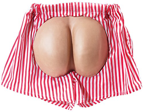 Loftus International Hilarious Mooning Party Pants Costume Bottoms Red White One Size Novelty Item