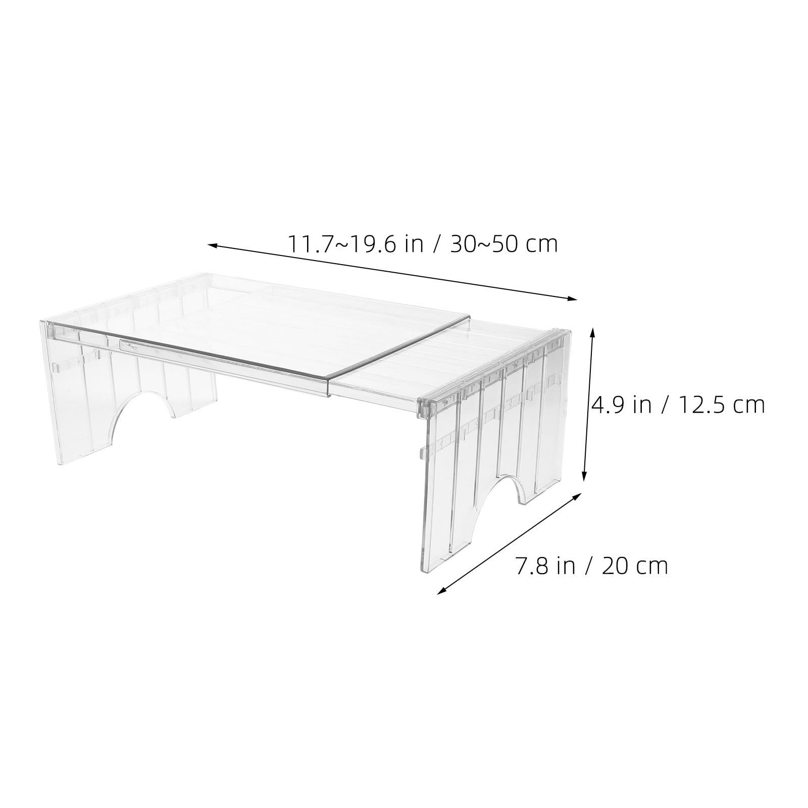 ABOOFAN 2 Piezas Estante para Congelador Organizador de Refrigerador Telescópico Pet Separador de Alimentos Resistente al Calor Frío para Congelador y Armario de Cocina