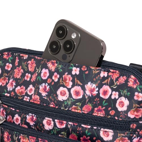 Image of Baggallini Modern Pocket Crossbody Bag for Women, 8.5 inchx8.5 inch Handbag Purse with RFID, Lightweight Water-Resistant