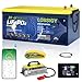 LOSSIGY 36V 100AH Lithium Golf Cart Battery with 25A Lithium Charger,200A BMS to extend Battery's Lifespan,Peak Current 1000A(3-5s), for RV, Boat, Trolling Motors,Convenient Blutooth APP