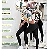 Women's High Waist Yoga Pants Tummy Control Slimming Booty Leggings Workout Running Butt Lift Tights (Black, Large)