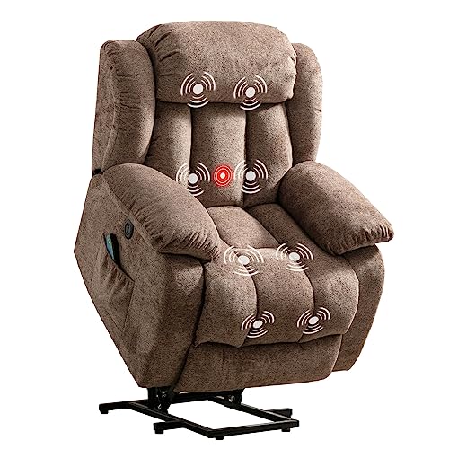 Phoenix Home Overstuffed Power Lift Recliner, Brown #TOP7