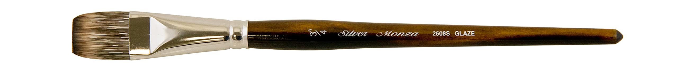 Silver Brush Limited 2608S Monza Glazing Brush, Oil, Acrylic, and Watercolor Brush, Short Handle, Size 3/4
