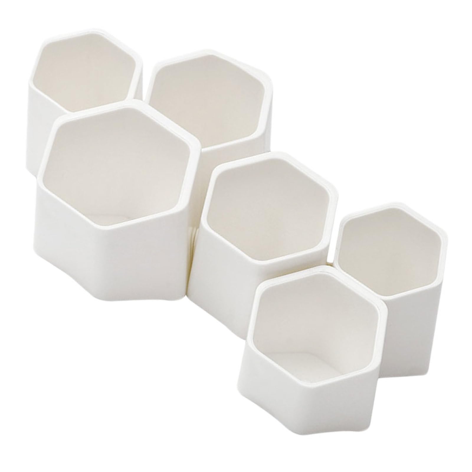 Contenitore per Penne Creativo Multifunzione da Parete da Scrivania in Plastica Bianca, Organizzatore Portapenne per Studenti e Ufficio, Supporto da Tavolo Versatile