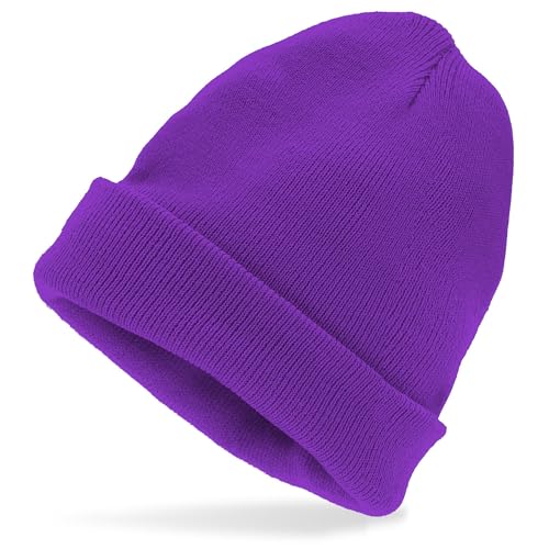 W WIDMANN MILANO Party Fashion - Gorro para adultos, gorro de punto con aspecto de lana, gorro de invierno, fiesta temática de los 80, carnaval
