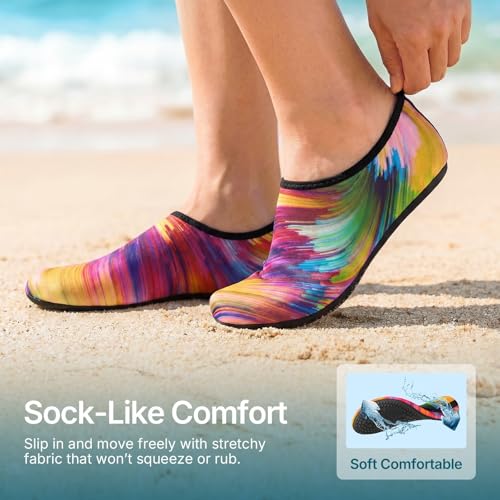 Image of Water Shoes for Women Men Quick-Dry Aqua Socks Swim Beach Outfits Barefoot | Yoga Exercise Wear Sport Accessories Pool Camping Must Haves River Hiking Youth Adult