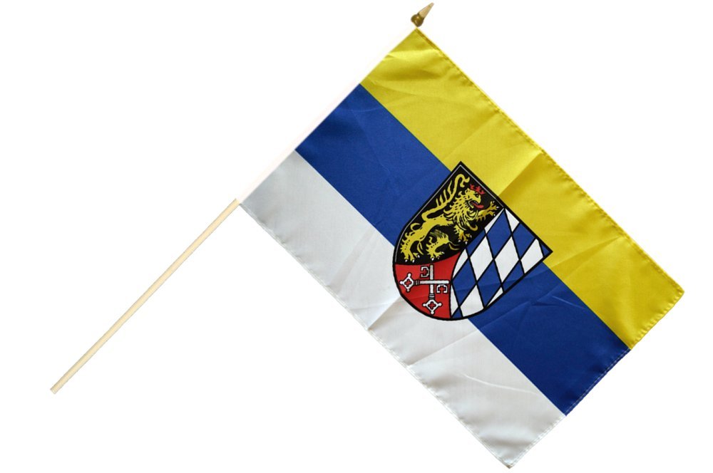 Stockflagge Deutschland Oberbayern – Mit Gratis Sticker & Holzstab