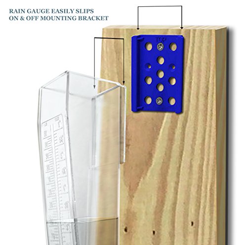 OUTWEST TRADING Professional Outdoor Rain Gauge for Yard, Heavy Duty. - Thumbnail 4