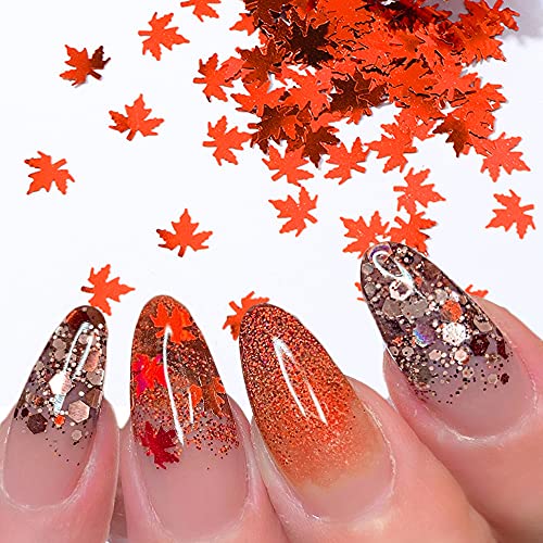 Burkfeeg 12 Colori Glitter Foglia d'erba Sequins