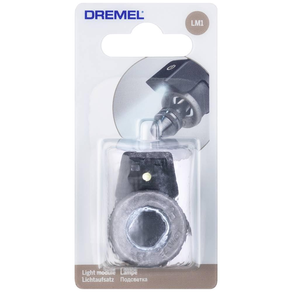 Dremel LM1 Lampe, accessoire d'éclairage LED pour une haute visibilité, à utiliser avec les outils multifonctions Dremel