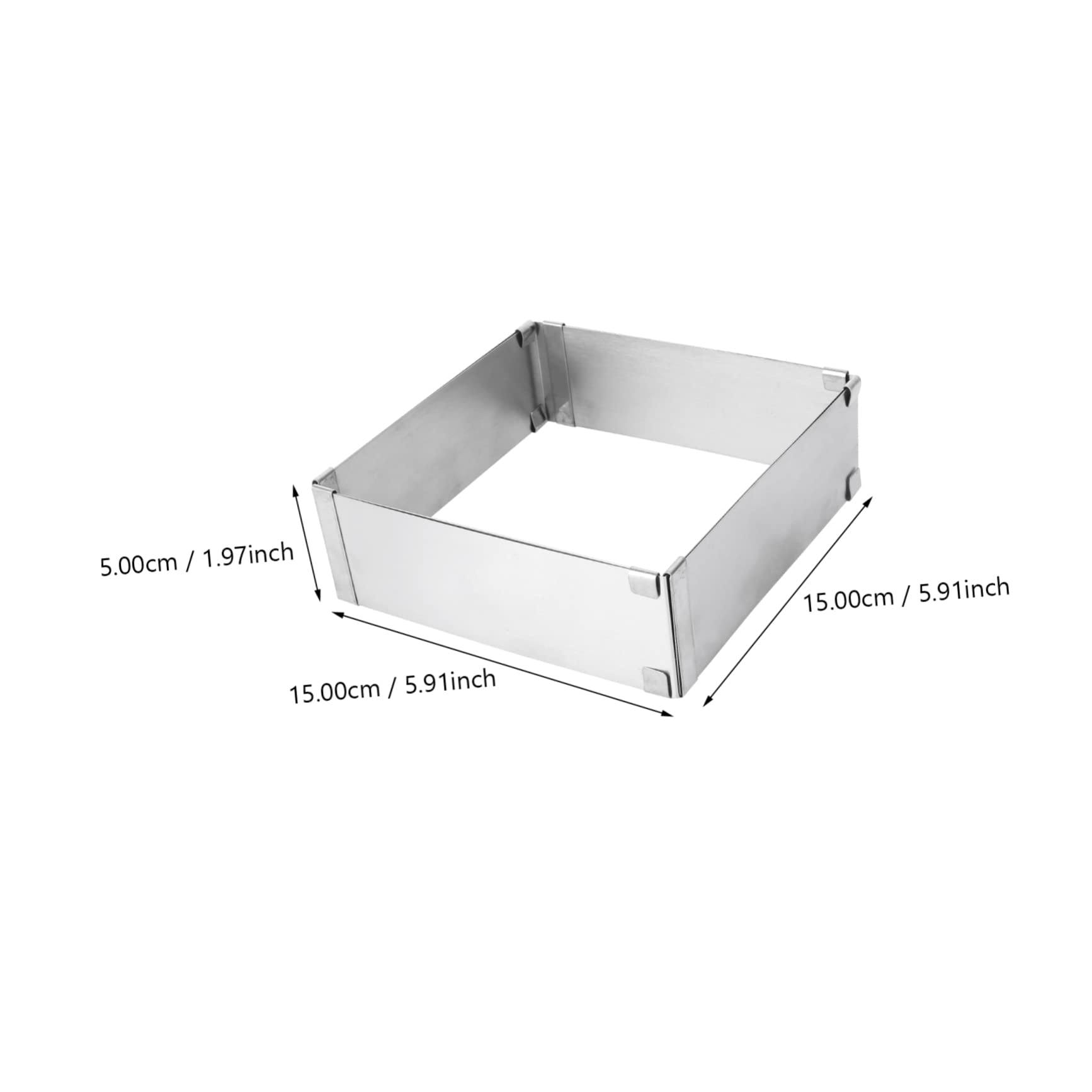 Unomor Stainless Steel Mousse Mould Square Cake Mold Cake Baking Tools Diy Biscuit Molds Food-grade