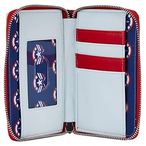 Loungefly Marvel Falcon Captain America Cosplay Zip-Around Wallet Captain America One Size #TOP1