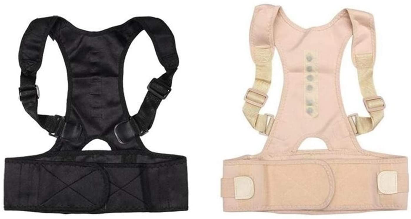 Cinturón de corrección ajustable para adultos, Corrector de postura para sentarse, terapia magnética, soporte de postura, soporte para hombros, columna vertebral, herramientas de soporte para espalda