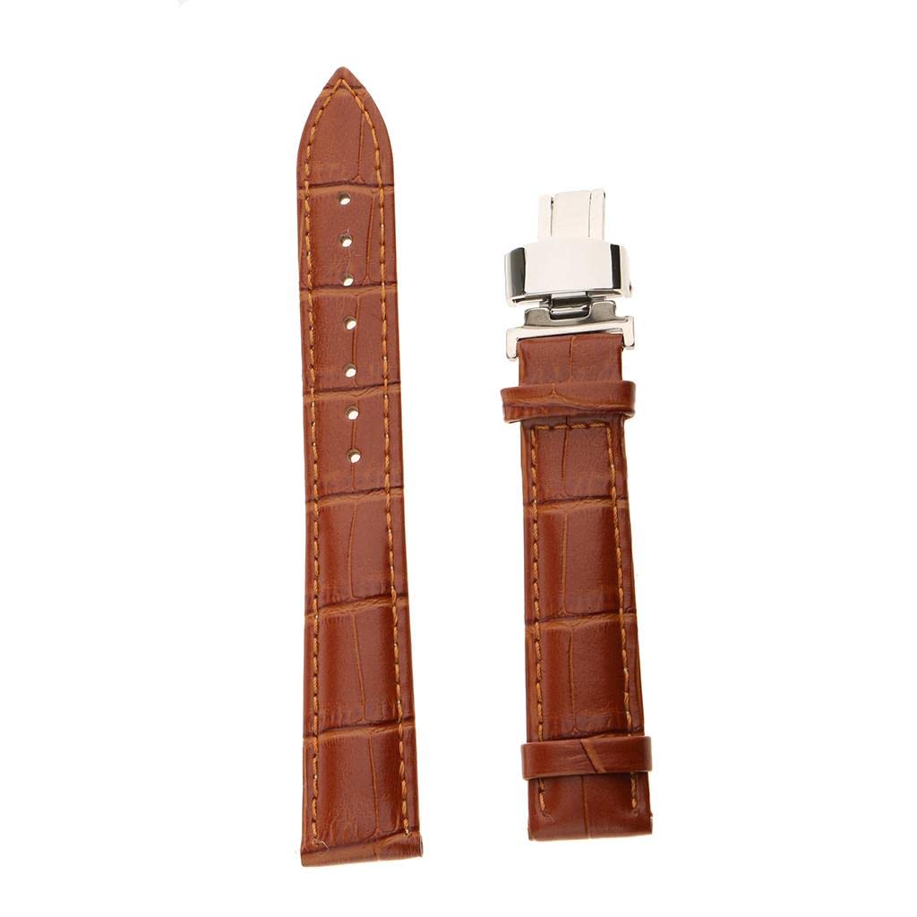 CALANDIS® Leather Watch Band Butterfly Deployment Clasp Buckle Brown 18Mm | Watches, Parts Accessories | Wristwatch Bands (B0C2VTHNF4) Amazon Price History, Amazon Price Tracker