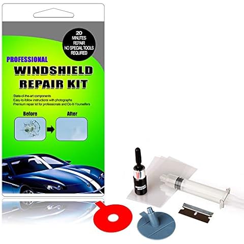 belupai Car Windshield Repair Kit Auto Glass Windscreen Repair Set Auto Car Windshield Glass DIY Repair Tools Kit Cover