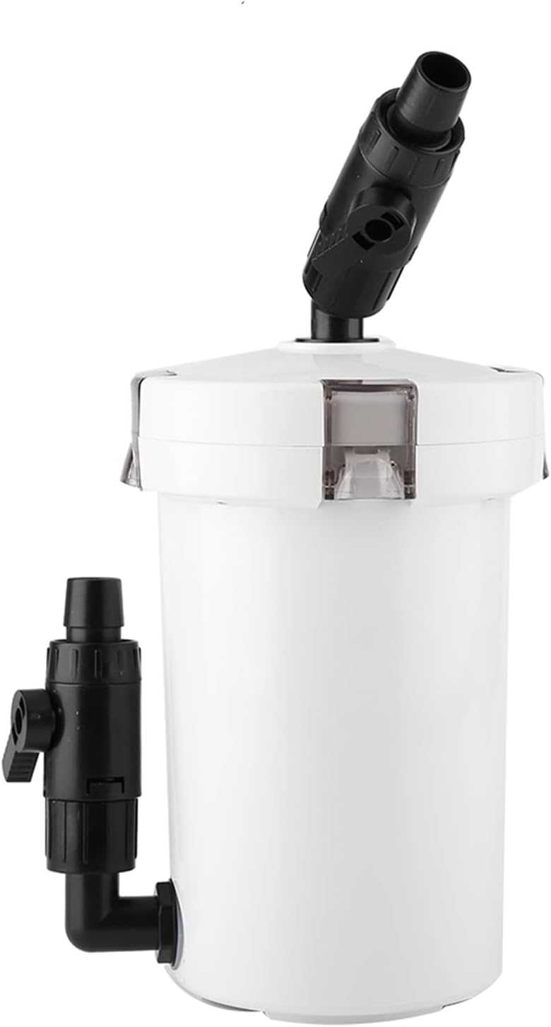 Aquarium Filter, Sturdy External Canister Filter, Low Noise & Strong Seal Design, Easy to Install, Efficient External Aquarium Filter for Fresh Water, Seawater Aquarium (602 Without and