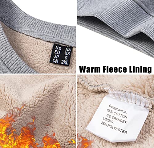 Magcomsen Sherpa Fleece-Lined Men'S Crewneck Sweatshirt thumb #2