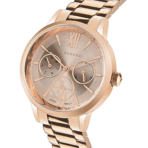 Image of Giordano Rose Gold Dial Analog Watch for Women