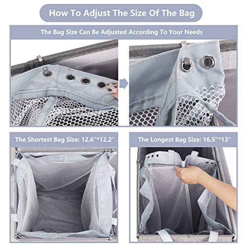 Laundry Hamper Inside Liner With Handles, 2 Pack Mesh Laundry Bag For Hamper, Removable Replacement Liners, Reusable Basket Inner Netting Lining, Dirty Clothes Storage Bags For Dorm, Bathroom, Camp #TOP4