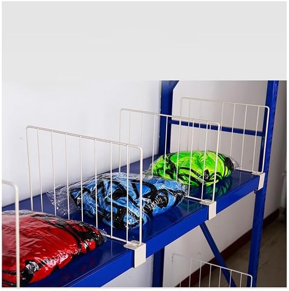 10Set Desk Privacy Divider Mesh Grid Shelf Partits, Wire Shelving Dividers for Home Closet & Warehouse nizat (49x30x5cm) - Enhance STO & Privacy