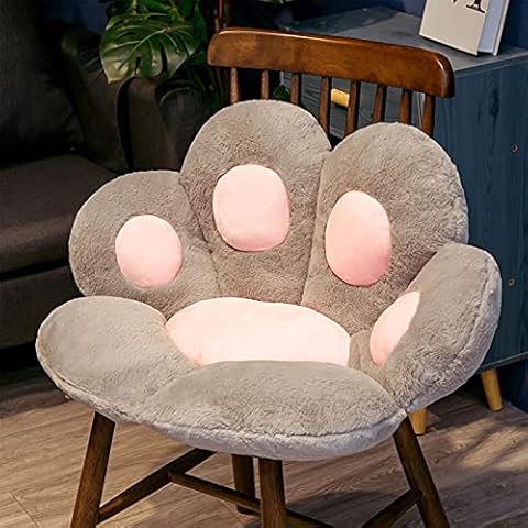 Niedliches Sitzkissen, Katzenpfoten Stuhlkissen, Soft Seat Cushion Für Bürostuhl Lazy Sofakissen, Büro Sitzauflage Kissen Bodenkissen Schmerzlinderung Stuhlkissen Plüsch Matte Cover