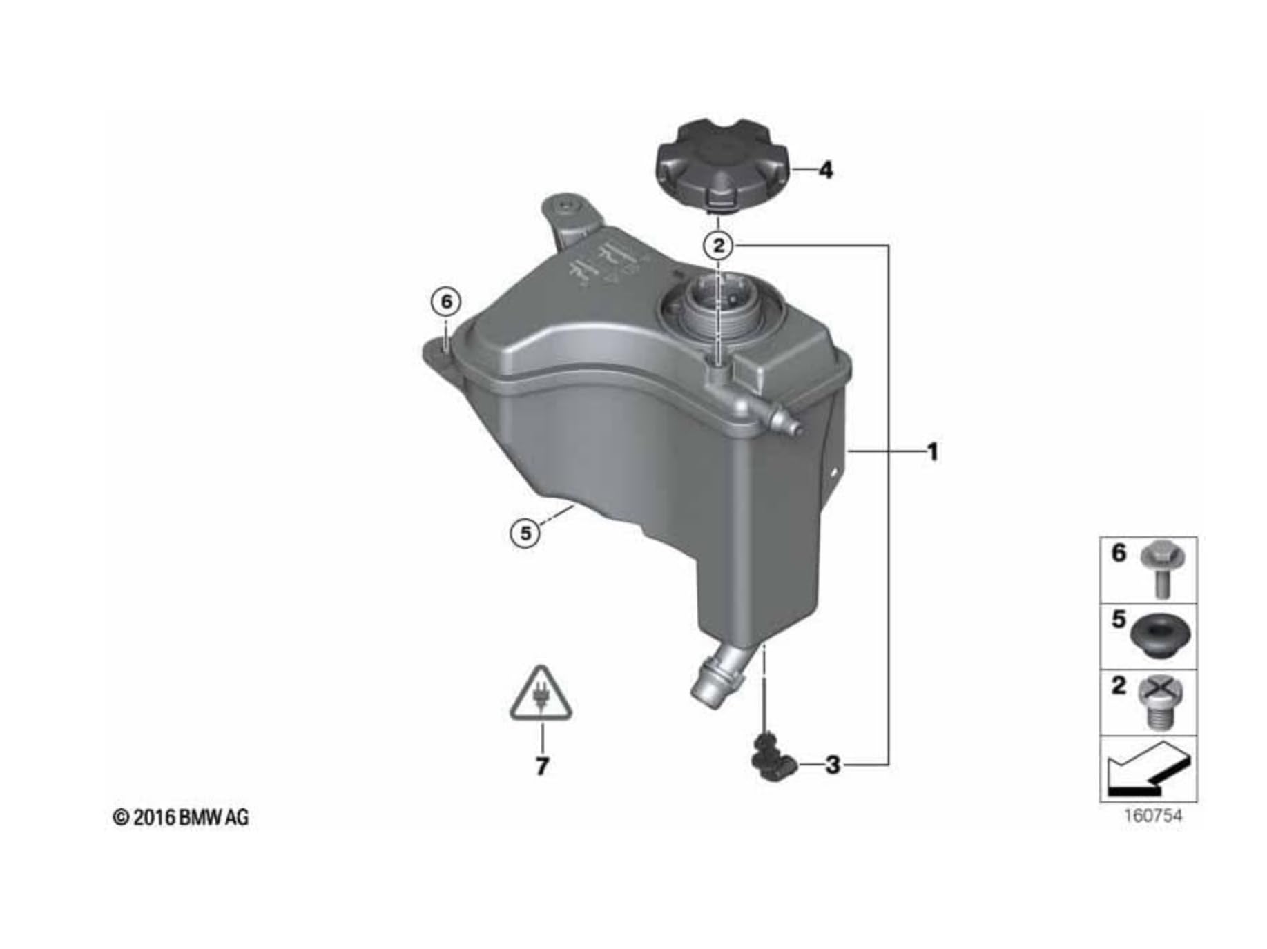 VAICO Expansietank, koelvloeistof voor o.a. Bmw - V20-4504 VAICO Expansietank, koelvloeistof voor o.a. Bmw - V20-4504