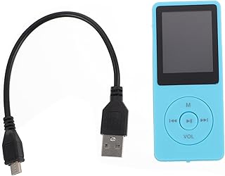 BETOOKY 1 Conjunto Mp3 Player Reprodutor De Música Gravadores De Voz Digital Gravador Reprodutor De Música Com Rádio Mini Reprodutor De Música Presente Plástico Azul Media Player Media