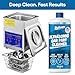 Ultrasonic Carburetor & Parts Cleaner Solution Concentrate + Free Cleaning Cloth | Makes 50 Gal. | Made in The USA | for All Ultrasonic and Immersion Machines | Cleaning Liquid | Engine Parts, Carbs