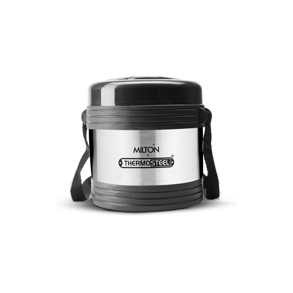 MILTON Legend Deluxe 2 Thermosteel Tiffin Box, (2 Containers) 200 ml, Silver (B076ZX9LZH) Amazon Price History, Amazon Price Tracker