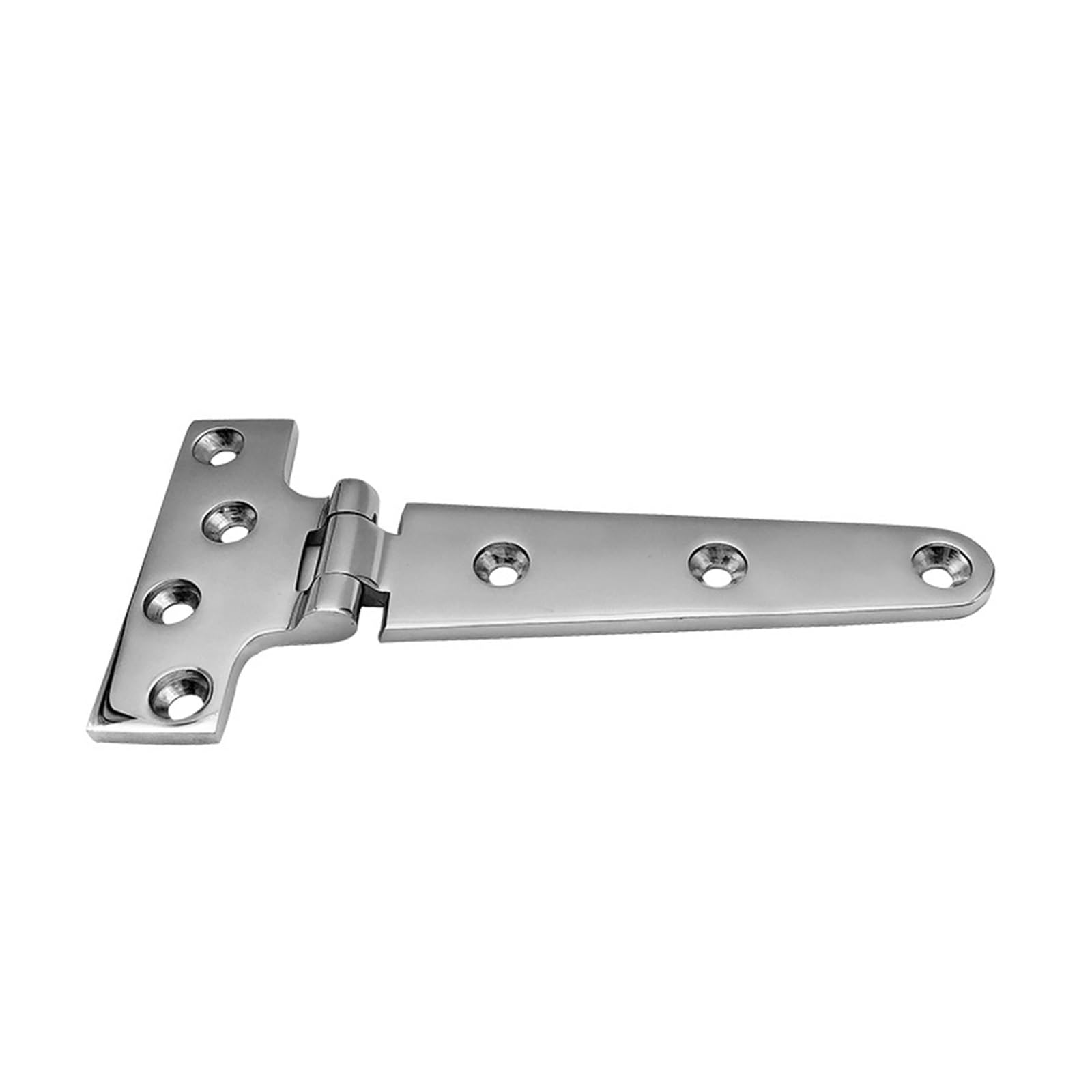 HKVTVCYPYA Stainless Steel Casting Hinge Flat Cabinet Doors for Windows T-Shaped Cast Strap Deck for Boat Hardware(151x75mm)