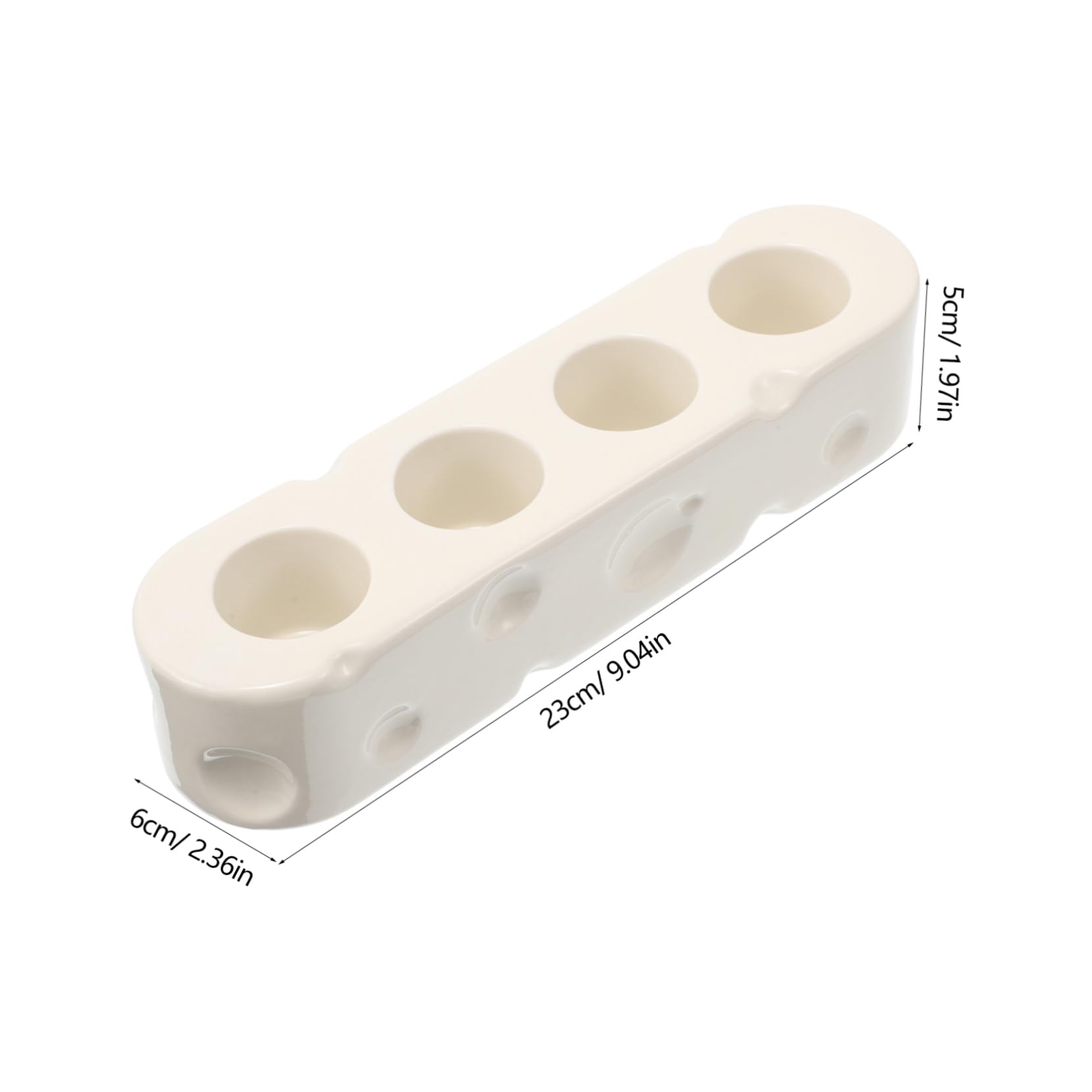 Supporto Base per Spazzolino Elettrico in Ceramica Bianca | Organizzatore da Piano, Stile Semplice ed Elegante, per Bagno e Cucina, Funzione di Contenimento
