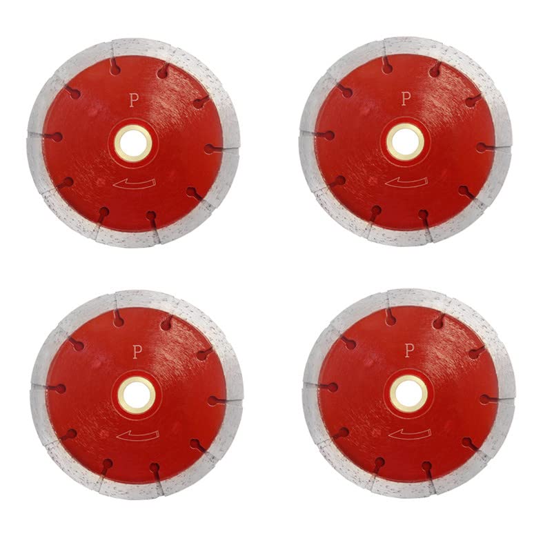 4 Pcs Premium 5" x.375 Sandwhich Diamond Triple Blade 10mm Tuckpoint Cutter Saw