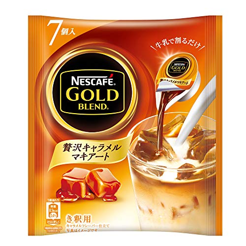 【まとめ買い】ネスカフェ ゴールドブレンド ポーション 贅沢キャラメルマキアート 7個×6袋
