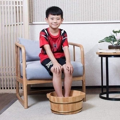 Cubeta de Madera Natural para Baño de Pies miniatura 4
