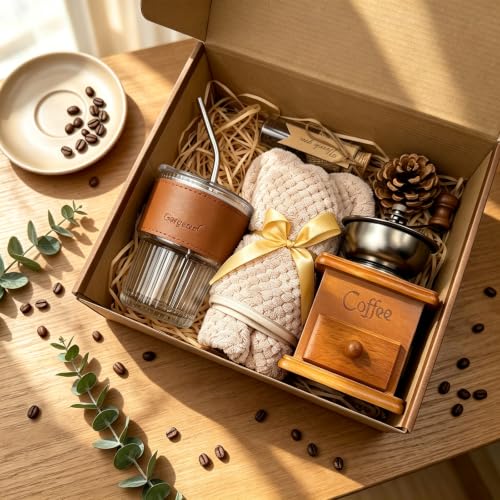Birthday Gifts for Women, Coffee Gift Basket with Coffee Grinder - Image 2