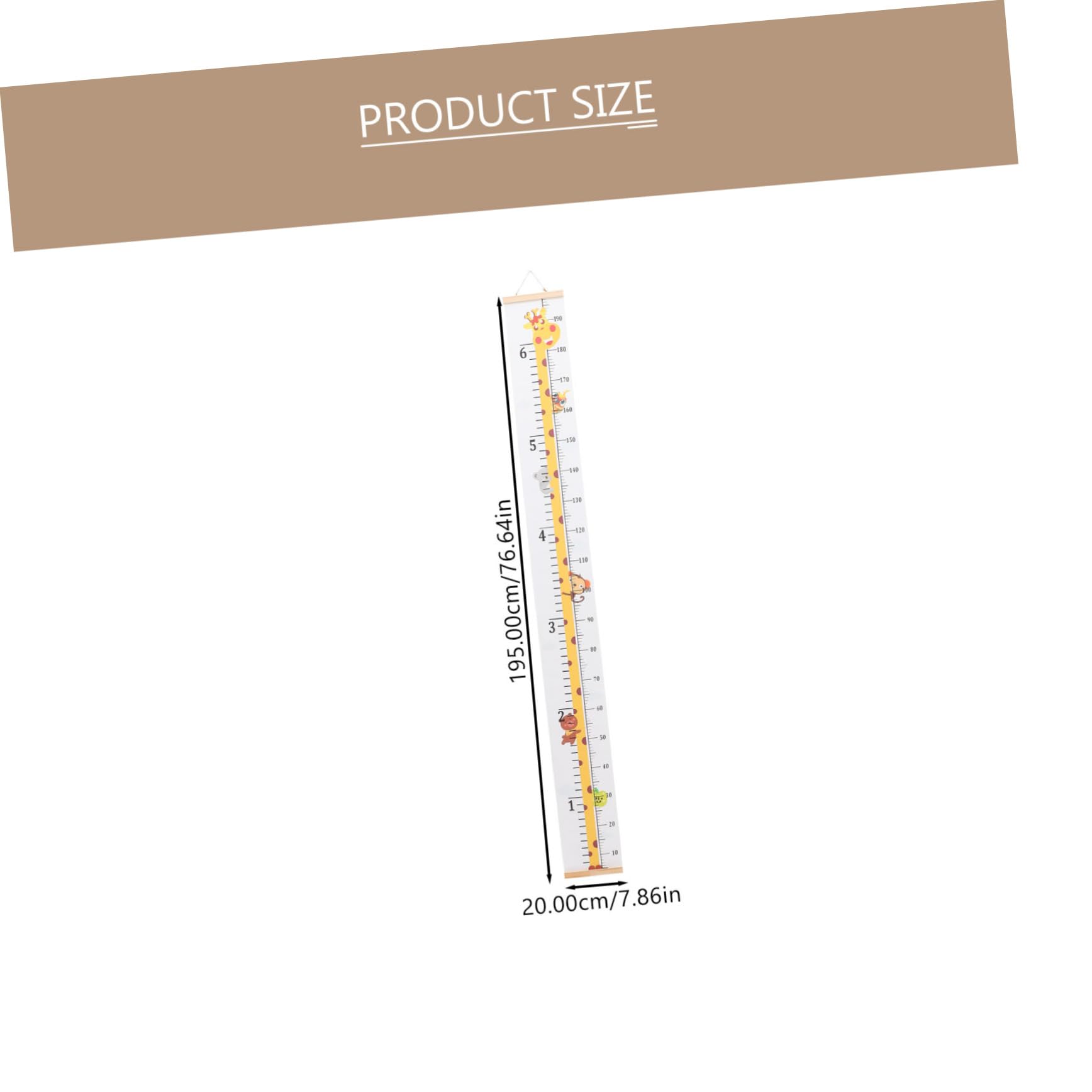 KICHOUSE Height Sticker for Wall Reusable Growth Chart Decal for Children's Room