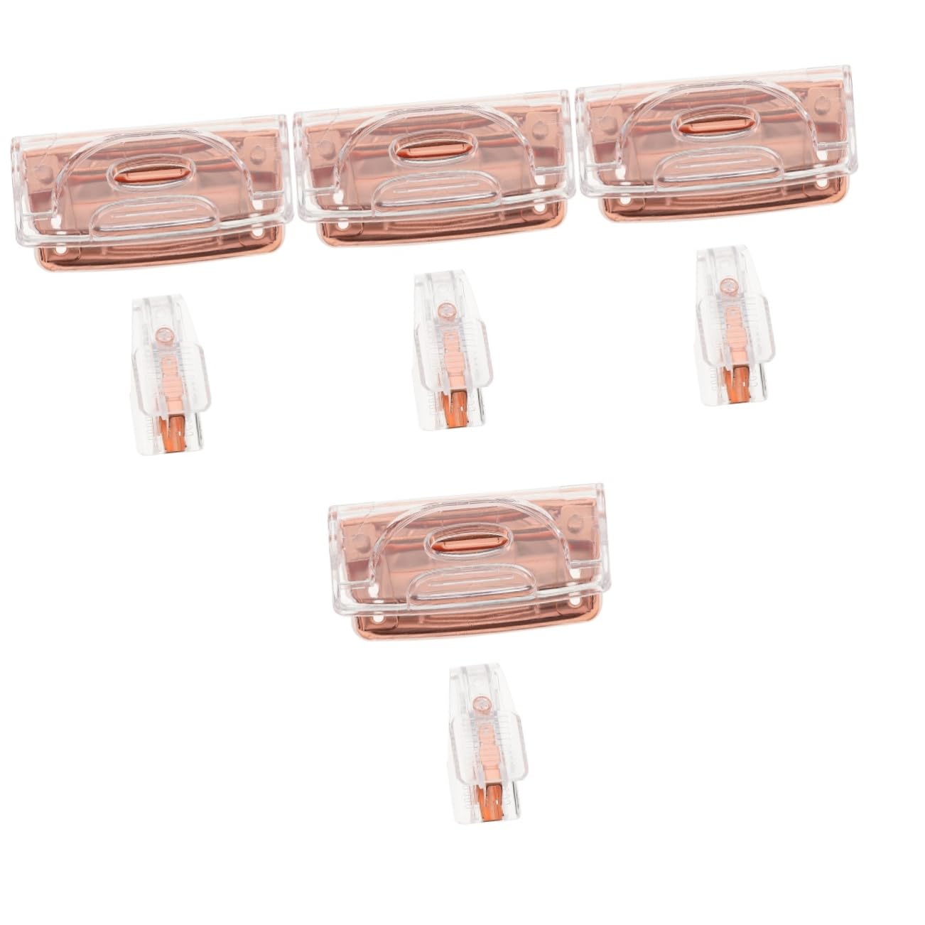 OSALADI 4 Set Hole Punch Nail Picker dispositivo di rimozione estrattore Cartoleria pugni pesante buco Ufficio cucitrice tirapunti per ufficio pugno da tavolo cucitrice semplice plastica