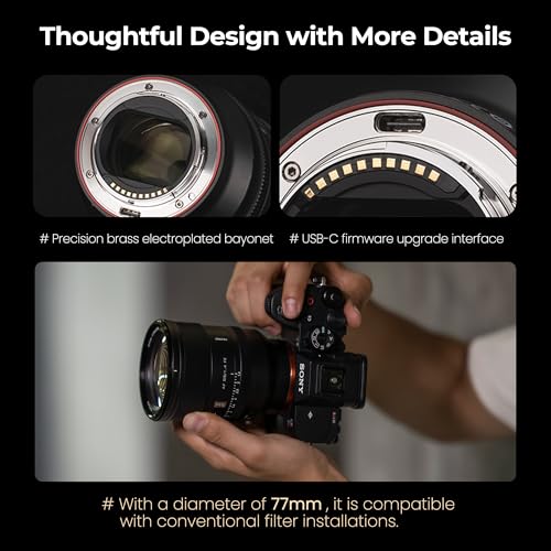 Image of VILTROX 85mm F1.4 Pro FE, AF 85mm f /1.4 Full Frame Auto Focus Camera Lens for Sony E-Mount Mirrorless Cameras a7 a7II a7III a7R a7RII a7RIII a7RIV a7S a7SII a9 a7C