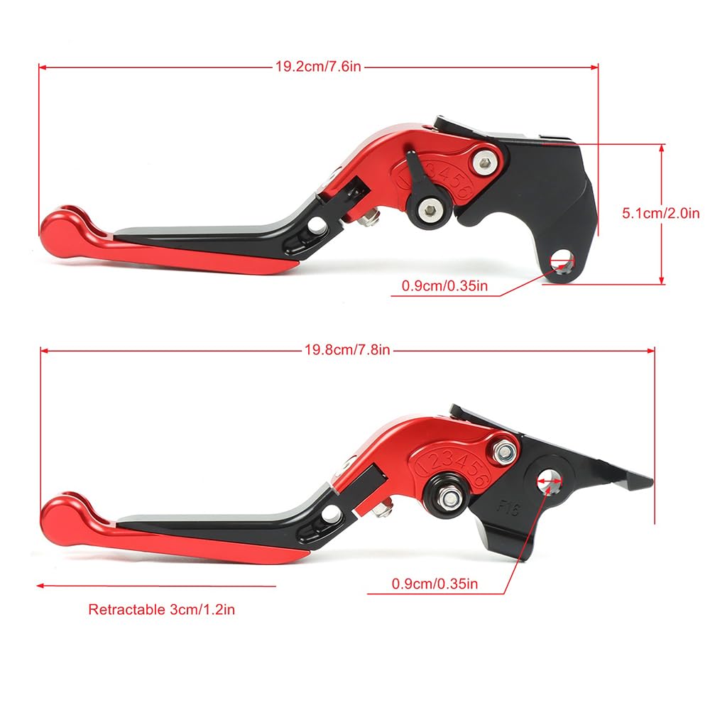 Palanca Freno Ajuste Manetas de Embrague de Freno Extensibles y Plegables Ajustables para Motocicleta para S1000RR S1000 RR S 1000 RR 2019-2021 2022