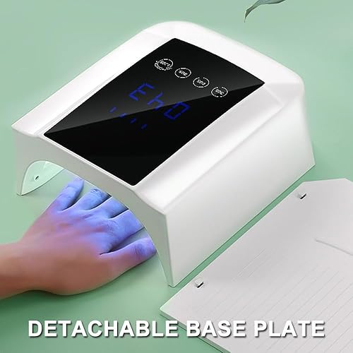 Miniatura 6 de Bovmics Lámpara de uñas LED UV recargable de 36 W luz UV de cuello de cisne para uñas de gel manos libres mini luz UV para uñas de gel con soporte